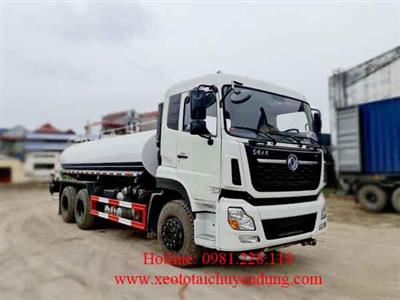 Xe Phun Nước Rửa Đường 3 Chân Dongfeng 13 khối Động Cơ Cummins